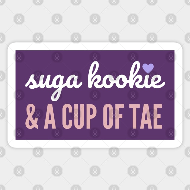 Suga Kookie & A Cup of Tae Sticker by e s p y